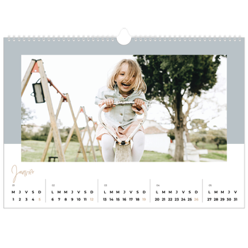 Calendrier photo A3 — Palette naturelle