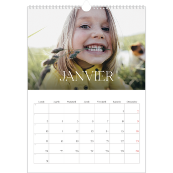 Calendrier photo A3 — Douze jolis mois
