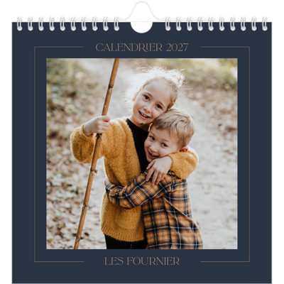 Calendriers annuels carré — Bleu de Prusse [couverture]