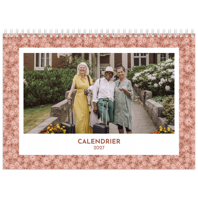 Calendrier photo A4 double (30 x 40 cm) — En floraison [couverture]