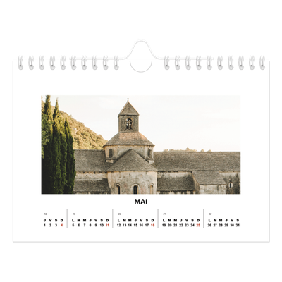 Calendrier photo A5 — Simple photo [couverture]
