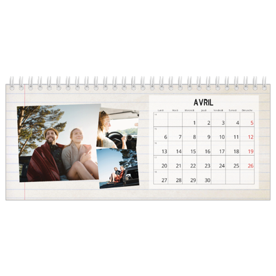 Calendrier de bureau — Parts unknown [Avril]