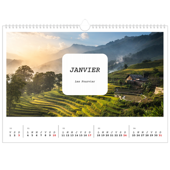 Calendrier photo A3 — Toute l'histoire