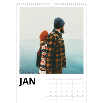 Calendrier photo A3 — Espace blanc