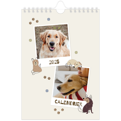 Calendrier photo A5 — Chiot joueur [couverture]