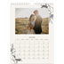 Calendrier photo A4 (20 x 30 cm) — Encre & lierre [Janvier]
