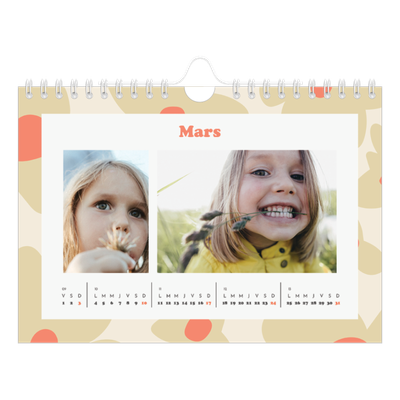 Calendrier photo A5 — Jeu de motifs [Mars]