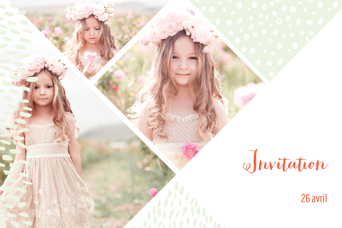 Cartons d'invitation — Printemps frais