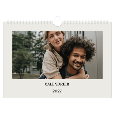 Calendrier photo A4 — Ivoire simple [couverture]