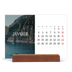 Calendrier de bureau support bois - paysage   — Évasion sans fin [Janvier]