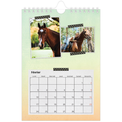 Calendrier photo A5 — Scrapbooking [Février]