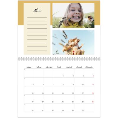 Calendrier photo A4 double (30 x 40 cm) — Agenda 'To Do' list [couverture]