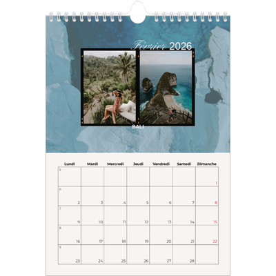 Calendrier photo A4 (20 x 30 cm) — Envie d'aventures [Février]