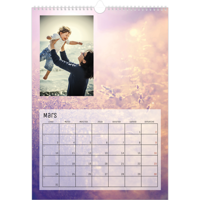 A3 Calendrier annuel — Immersion en montagne [Mars]