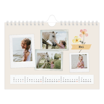 Calendrier photo A5 — Scrapbook vintage [couverture]