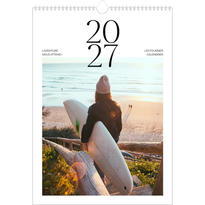 A3 Calendrier annuel — Surf & couchers de soleil [couverture]