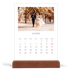 Calendrier de bureau support bois - portrait  — Classique cobalt [Janvier]