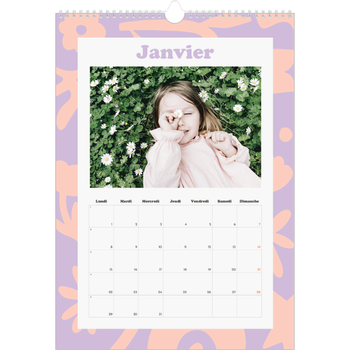 Calendrier photo A4 — Jeu de motifs