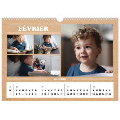 Calendrier photo A3 — Chronique de l'année [Février]