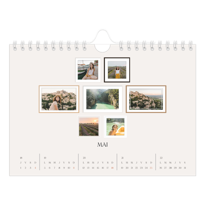 Calendrier photo A5 — Galerie de mur photo [couverture]