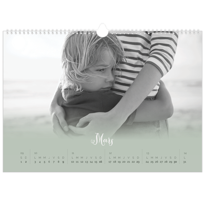 Calendrier photo A3 — Fondu argile [Mars]