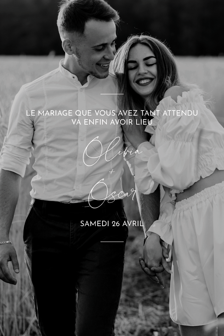 Cartons d'invitation — Écriture élégante