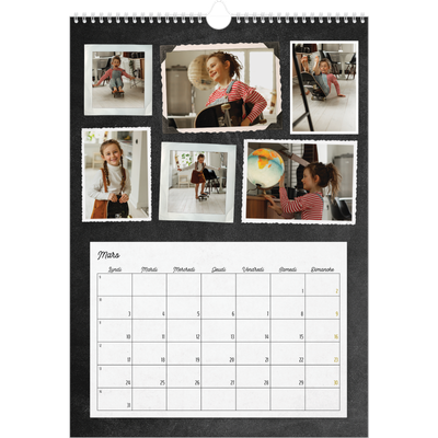 A3 Calendrier annuel — Collection de photos [Mars]