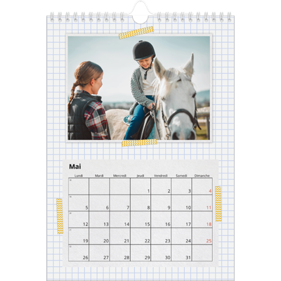 Calendrier photo A4 (20 x 30 cm) — Scrapbooking [couverture]