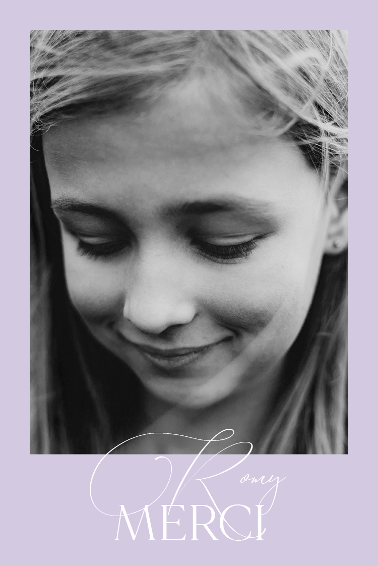 Carte de remerciement — Fond de couleur unie