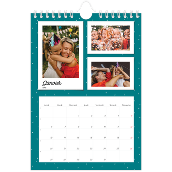 Calendrier photo A5 — Cliché rétro pop