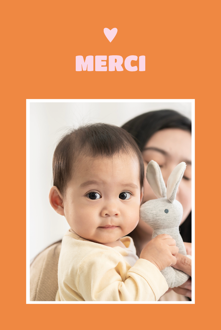 Carte de remerciement — Sorbet pamplemousse