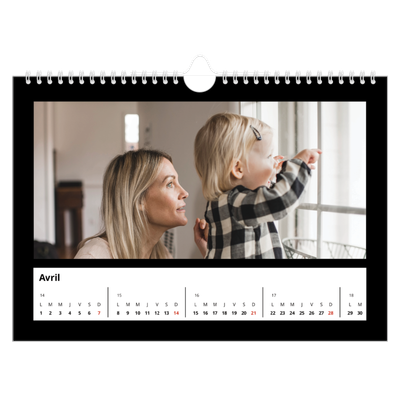 Calendrier photo A4 — Bodures noires [Avril]