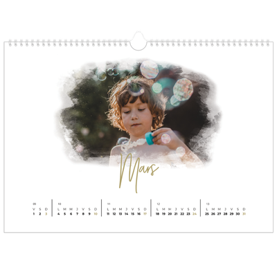 Calendrier photo A3 — Effet photo [Mars]