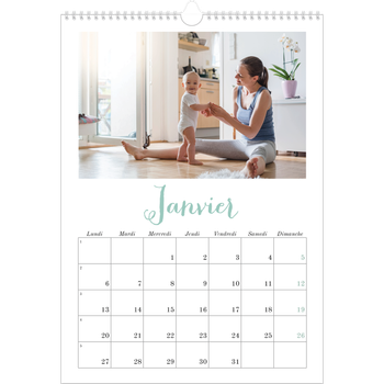 Calendrier photo A3 — Bienvenu au monde