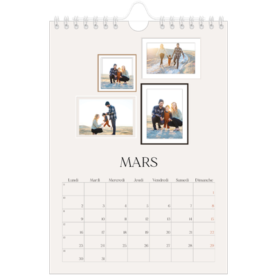 Calendrier photo A5 — Galerie de mur photo [Mars]