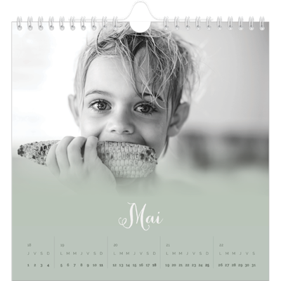 Calendriers annuels carré — Fondu argile [couverture]