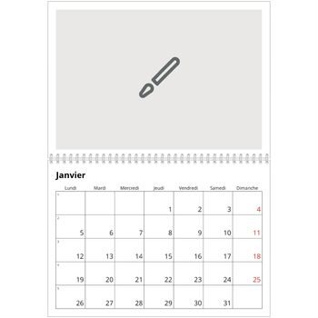 Calendrier photo A4 double — Créez votre produit