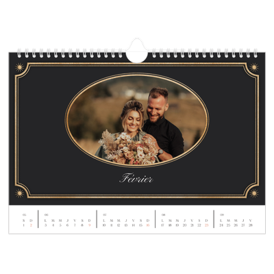 Calendrier photo A4 — Classique vintage [Février]