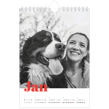 Calendrier photo A5 — Une année audacieuse