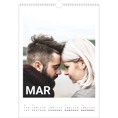 A3 Calendrier annuel — Grand mois [Mars]