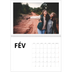 Calendrier photo A4 double (30 x 40 cm) — Espace blanc [Février]