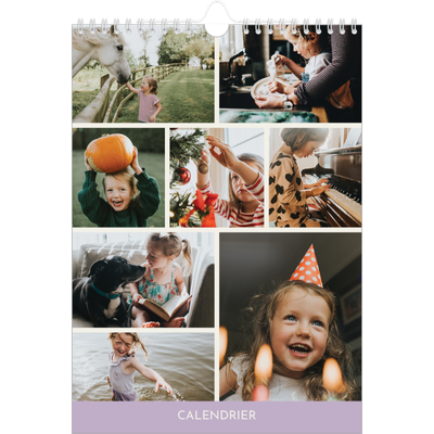 Calendrier photo A4 (20 x 30 cm) — Chapitres pastel [couverture]