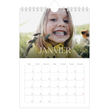 Calendrier photo A5 — Douze jolis mois