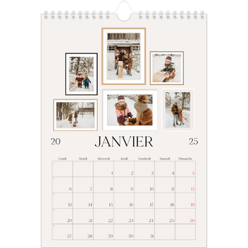 Calendrier photo A4 — Galerie de mur photo