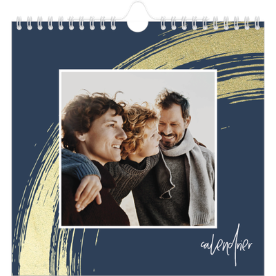 Calendriers annuels carré — Coup de pinceau doré [couverture]