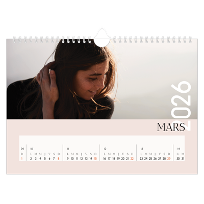 Calendrier photo A4 — Superposition [Mars]