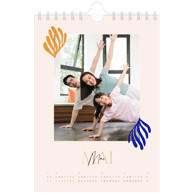 Calendrier photo A5 — Coraux minimalistes [couverture]