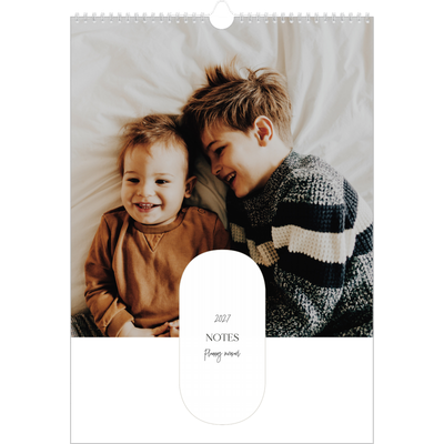 Calendrier familial A3 — Agenda une ébauche - Famille de 3 [couverture]