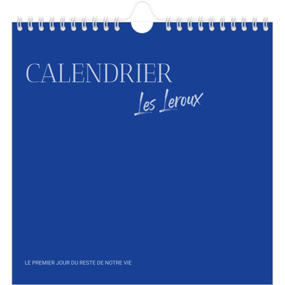 Calendriers annuels carré — Classique cobalt [couverture]