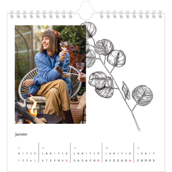 Calendrier photo carré — Herbier